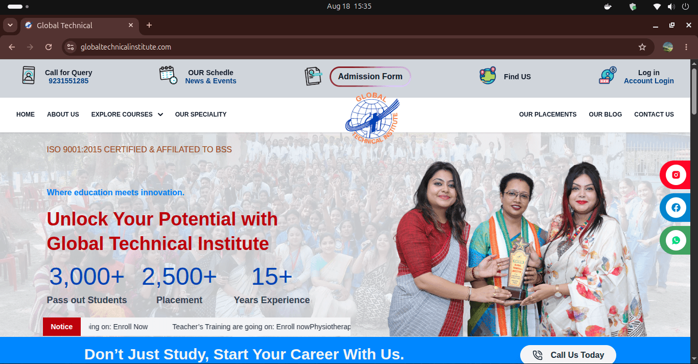 Global Technical Institute project preview