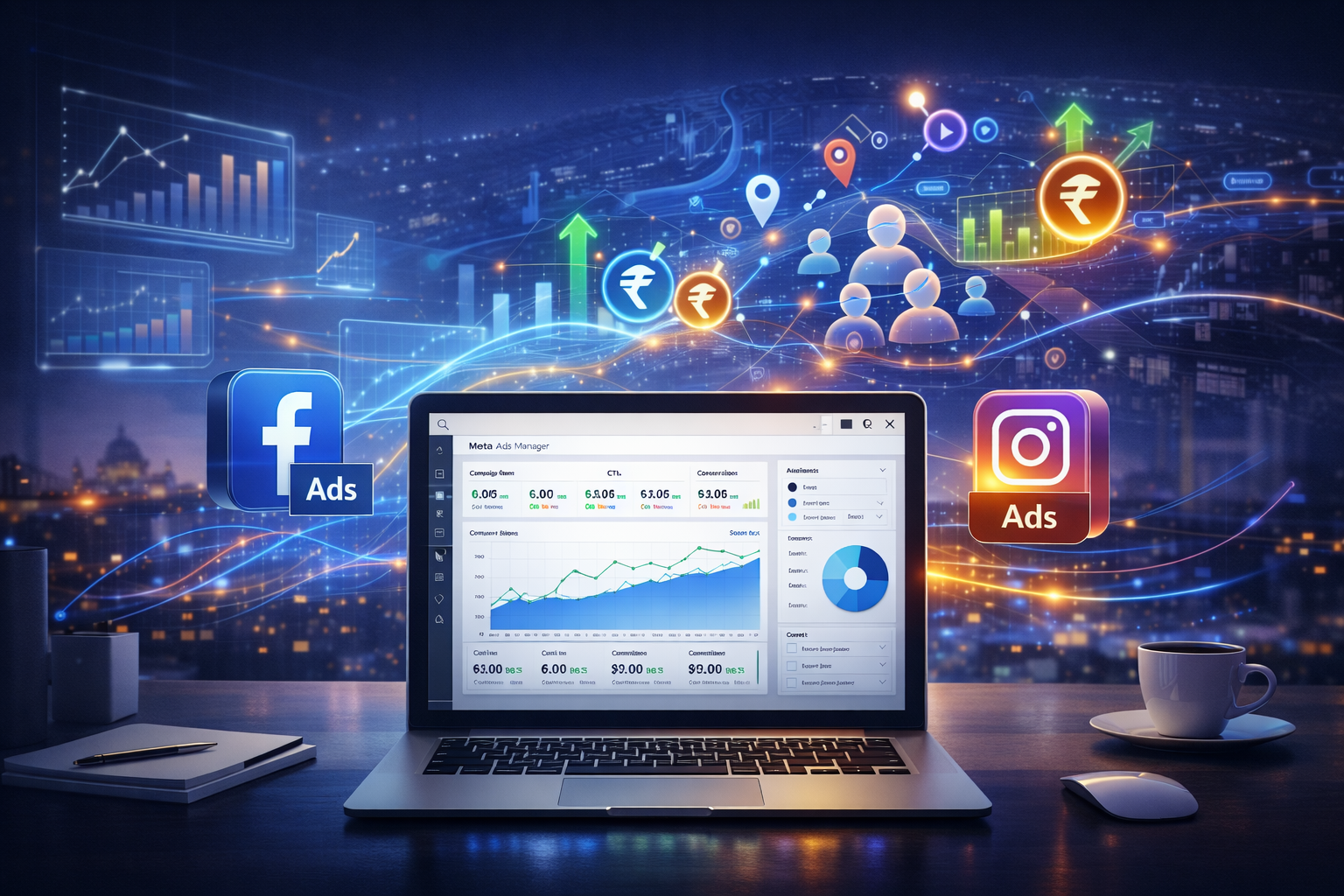 Facebook and Instagram Advertising Dashboard