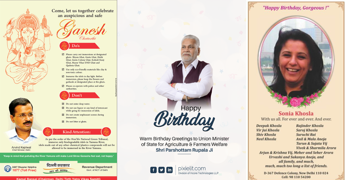 Book Personal Wishing Newspaper Ad Online | Call 8274008004