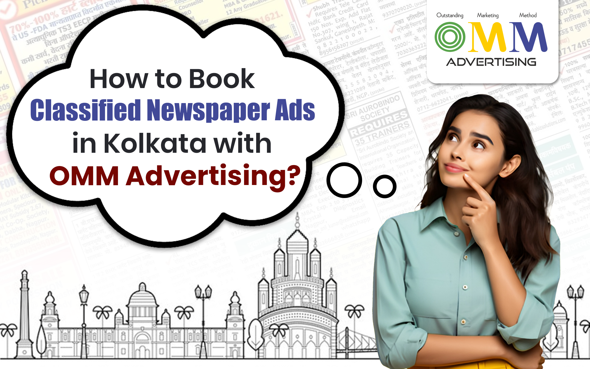 How to Book Classified Newspaper Ads in Kolkata with Omm Advertising? | Call 8274008004