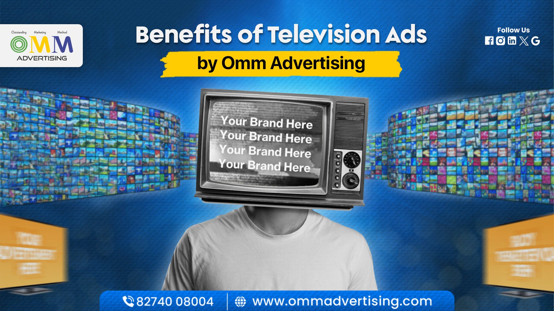 Benefits of Television Advertising | Omm Advertising | Call at 8274008004