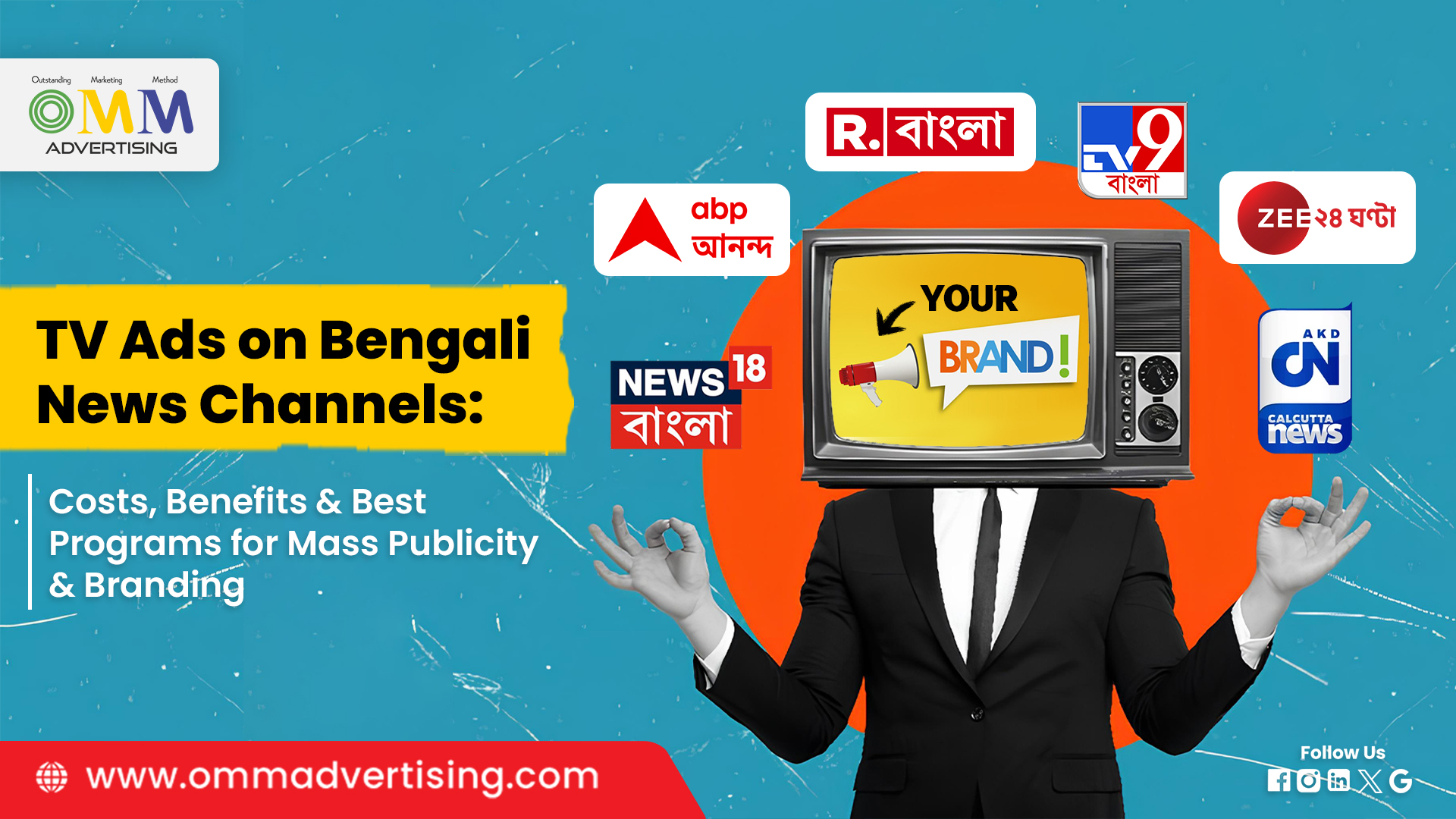 TV Advertising on Bengali News Channels: Costs, Benefits & Best Programs for Mass Publicity and Branding | Call 8274008004