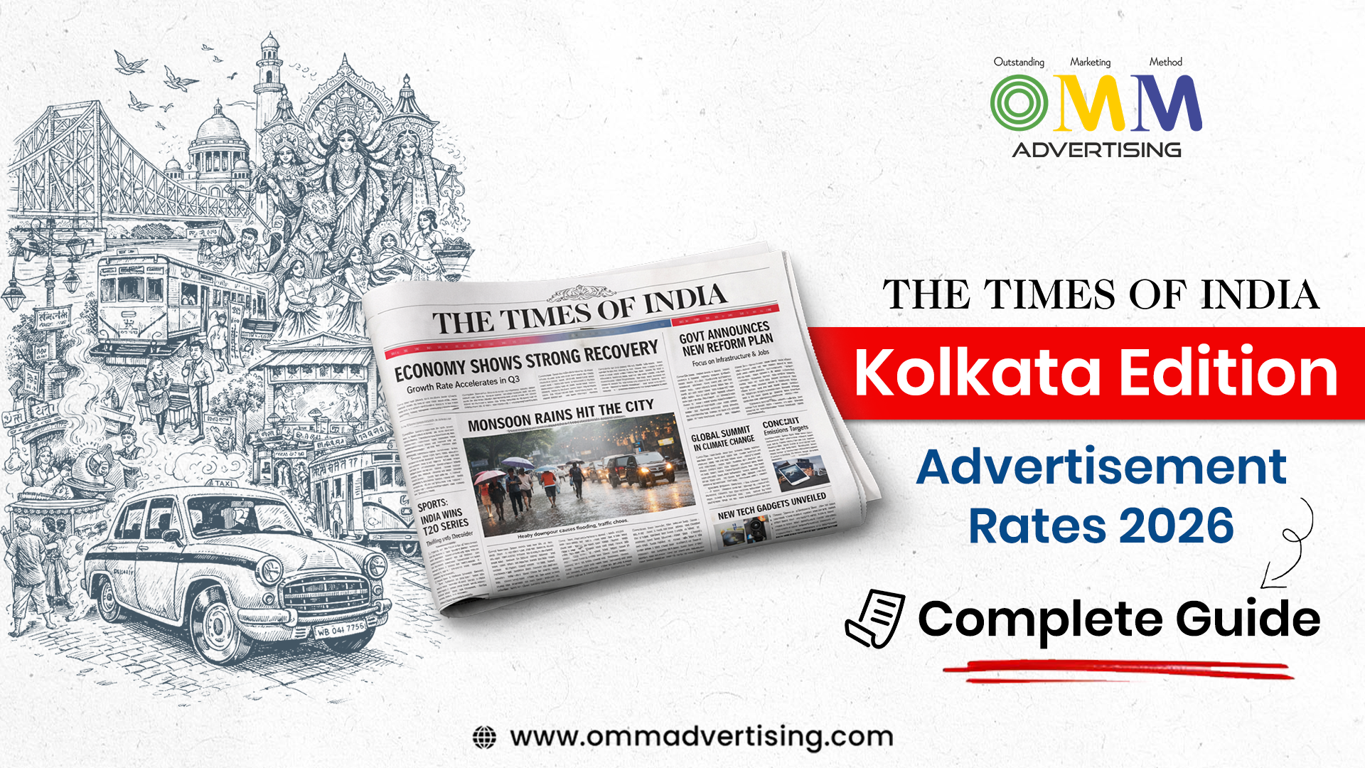 Times of India Kolkata Edition: Advertisement Rates 2026 — Complete Guide