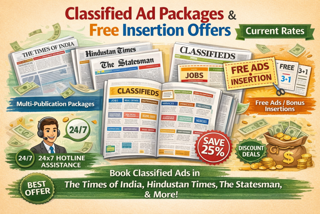 Classified Ad Packages & Free Insertion Offers
