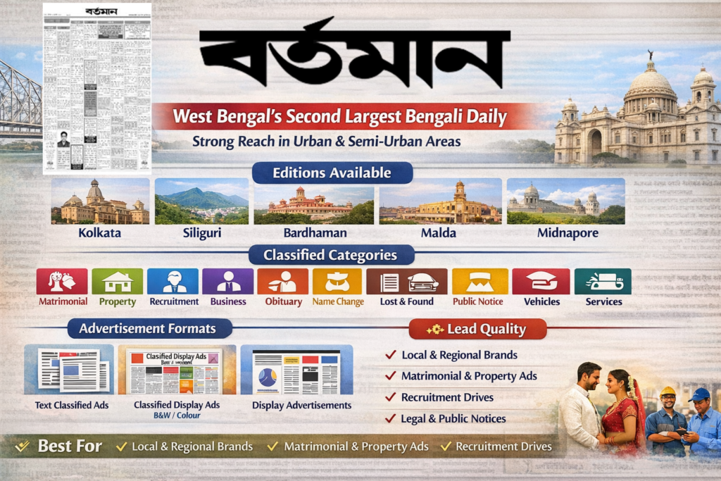 publish classified ads in Bartaman