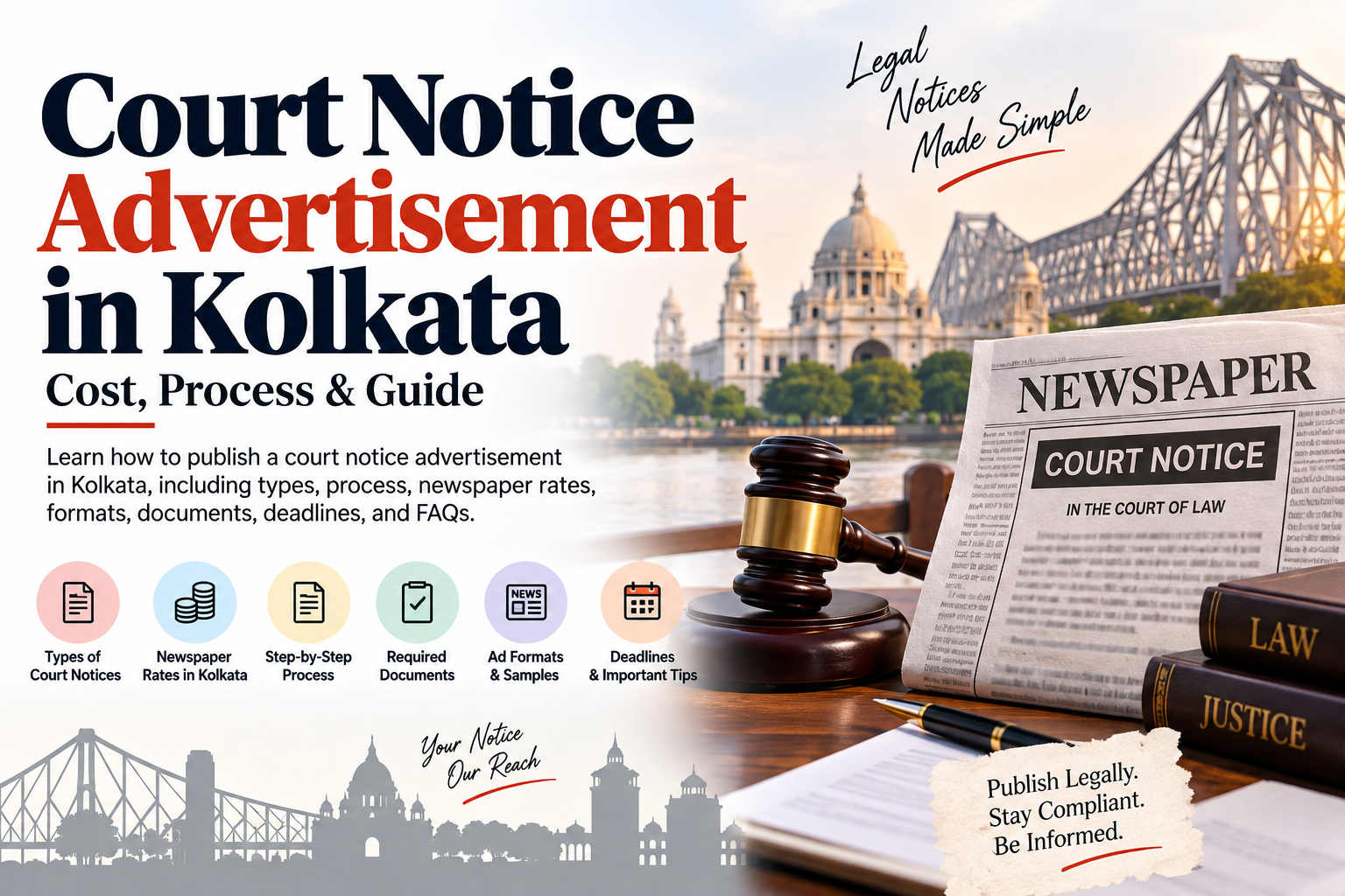 Court Notice Advertisement in Kolkata: Step-by-Step Complete Guide
